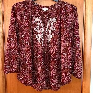Womens Floral Top XL